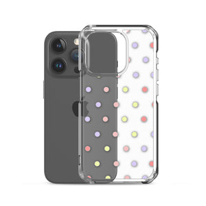 Colorful Dots, Clear Case for iPhone®