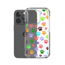 Load image into Gallery viewer, Paw Prints, Clear Case for iPhone®
