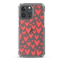 Load image into Gallery viewer, Field of Hearts, Clear Case for iPhone®
