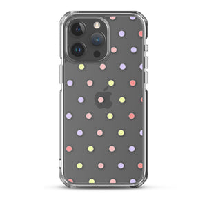 Colorful Dots, Clear Case for iPhone®