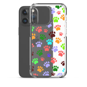 Paw Prints, Clear Case for iPhone®