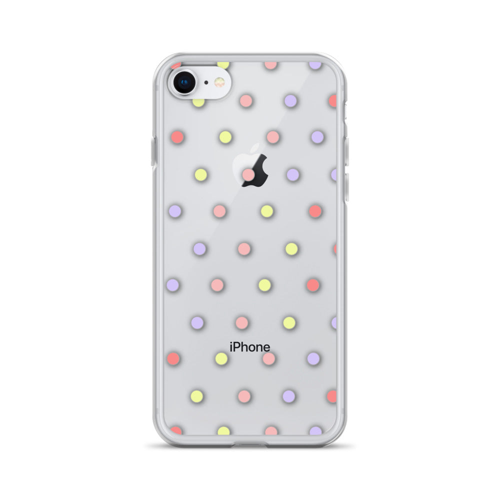 Colorful Dots, Clear Case for iPhone®