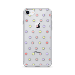 Colorful Dots, Clear Case for iPhone®