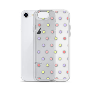 Colorful Dots, Clear Case for iPhone®