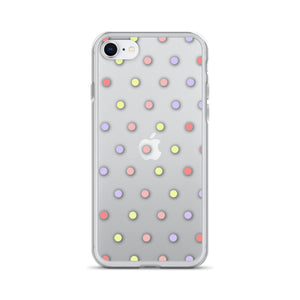 Colorful Dots, Clear Case for iPhone®