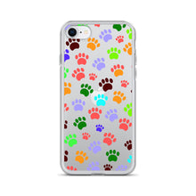 Load image into Gallery viewer, Paw Prints, Clear Case for iPhone®
