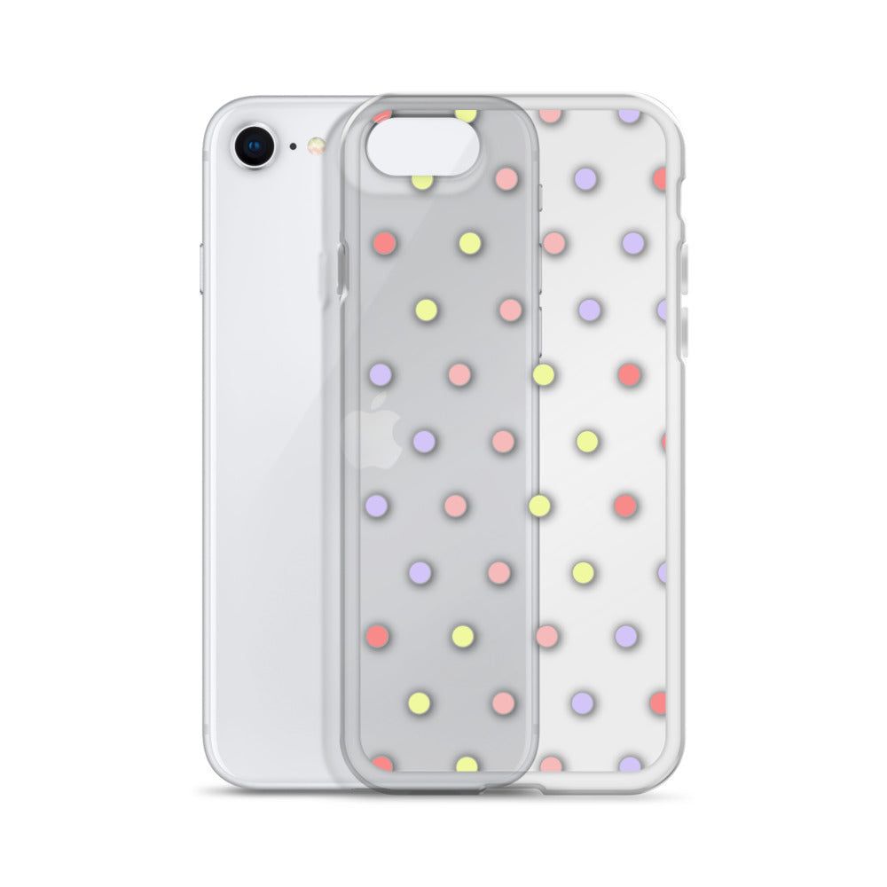 Colorful Dots, Clear Case for iPhone®