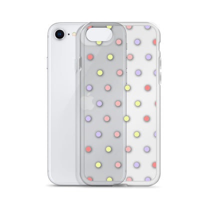 Colorful Dots, Clear Case for iPhone®