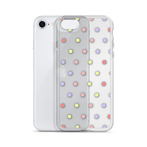 Colorful Dots, Clear Case for iPhone®