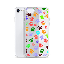 Load image into Gallery viewer, Paw Prints, Clear Case for iPhone®
