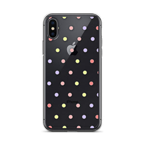 Colorful Dots, Clear Case for iPhone®