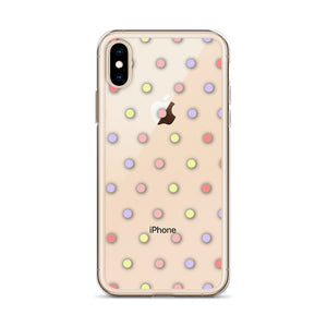 Colorful Dots, Clear Case for iPhone®