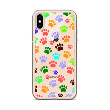 Load image into Gallery viewer, Paw Prints, Clear Case for iPhone®
