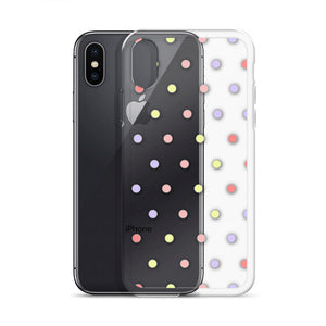 Colorful Dots, Clear Case for iPhone®