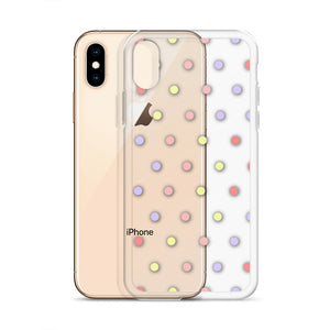 Colorful Dots, Clear Case for iPhone®