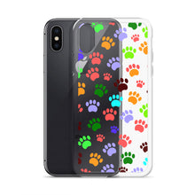 Load image into Gallery viewer, Paw Prints, Clear Case for iPhone®
