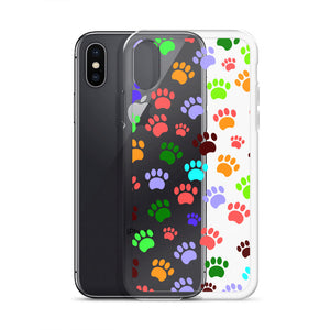 Paw Prints, Clear Case for iPhone®