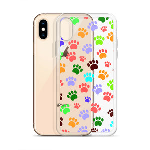 Paw Prints, Clear Case for iPhone®