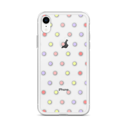 Colorful Dots, Clear Case for iPhone®