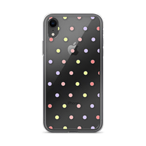 Colorful Dots, Clear Case for iPhone®