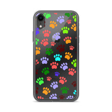 Load image into Gallery viewer, Paw Prints, Clear Case for iPhone®
