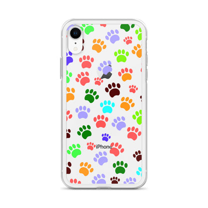 Paw Prints, Clear Case for iPhone®