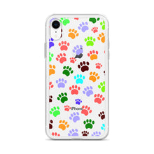 Load image into Gallery viewer, Paw Prints, Clear Case for iPhone®
