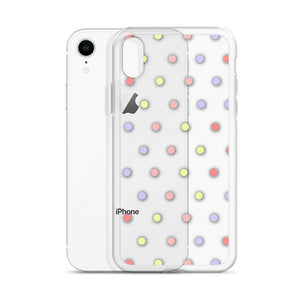 Colorful Dots, Clear Case for iPhone®