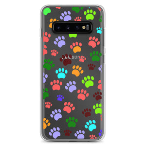 Paw Prints, Clear Case for Samsung®