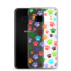 Paw Prints, Clear Case for Samsung®