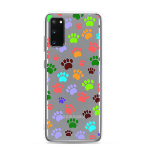 Paw Prints, Clear Case for Samsung®