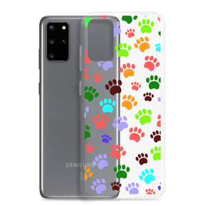 Paw Prints, Clear Case for Samsung®