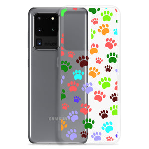 Paw Prints, Clear Case for Samsung®