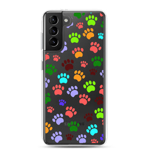 Paw Prints, Clear Case for Samsung®