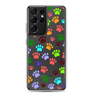 Paw Prints, Clear Case for Samsung®