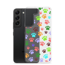 Load image into Gallery viewer, Paw Prints, Clear Case for Samsung®
