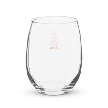 Load image into Gallery viewer, Christmas Tree, Stemless wine glass
