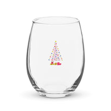 Load image into Gallery viewer, Christmas Tree, Stemless wine glass
