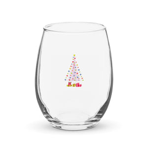 Christmas Tree, Stemless wine glass