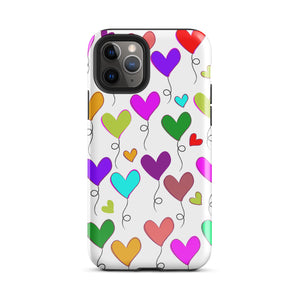 Hearts Balloons, Tough Case for iPhone®