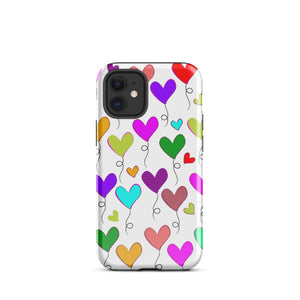 Hearts Balloons, Tough Case for iPhone®