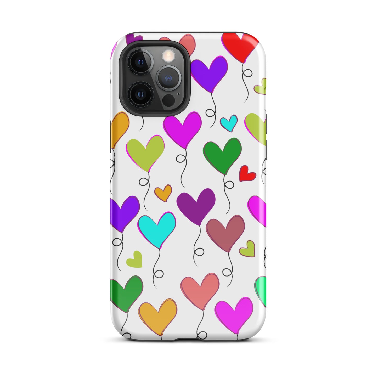 Hearts Balloons, Tough Case for iPhone®