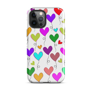 Hearts Balloons, Tough Case for iPhone®