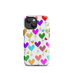 Hearts Balloons, Tough Case for iPhone®