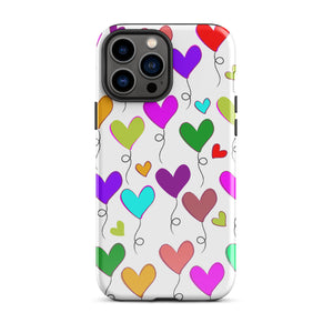 Hearts Balloons, Tough Case for iPhone®