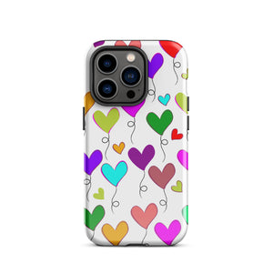 Hearts Balloons, Tough Case for iPhone®