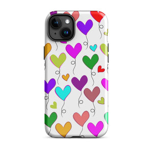 Hearts Balloons, Tough Case for iPhone®