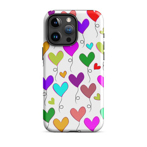 Hearts Balloons, Tough Case for iPhone®