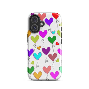 Hearts Balloons, Tough Case for iPhone®