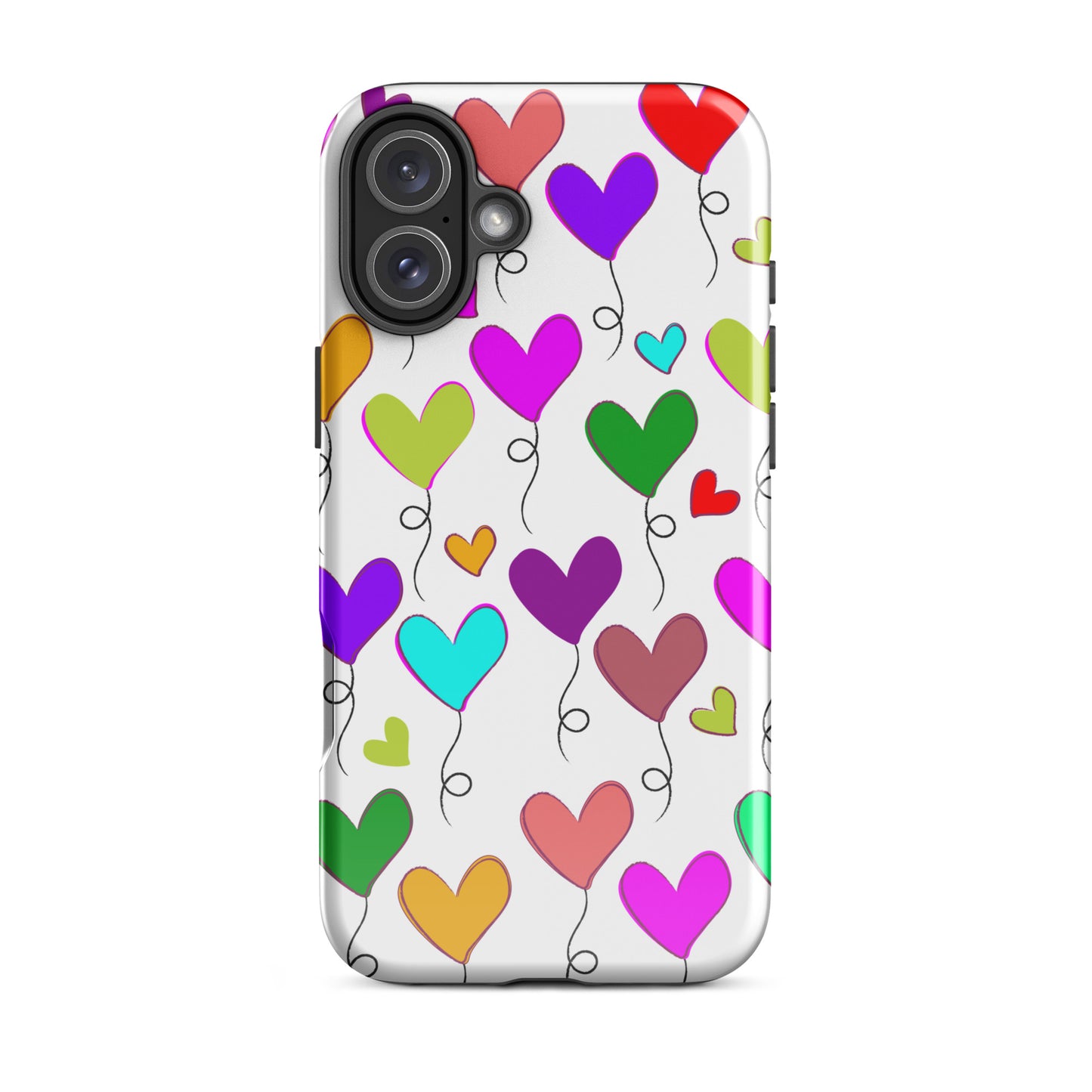Hearts Balloons, Tough Case for iPhone®